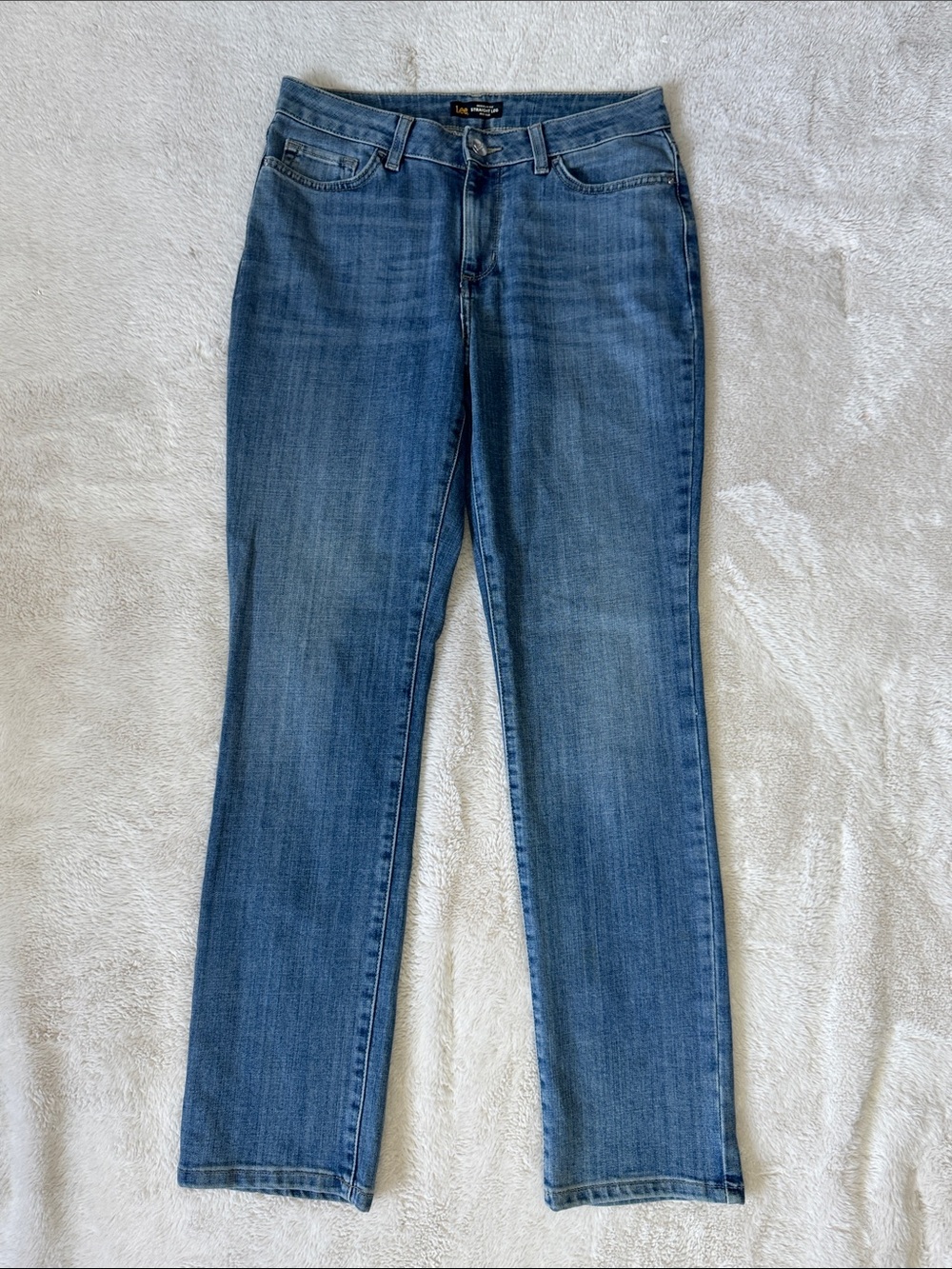 Lee Regular Fit Straight Leg Mid Rise Made In Egypt Size 10